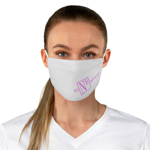 No Repeat Pink Fabric Face Mask