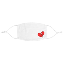 Load image into Gallery viewer, No Repeat &quot;Lonely Broken Heart&quot; Fabric Face Mask
