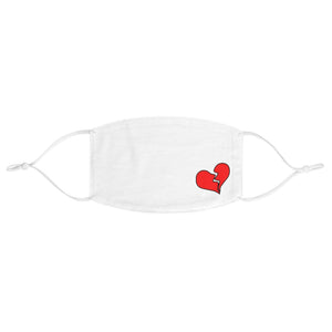 No Repeat "Lonely Broken Heart" Fabric Face Mask