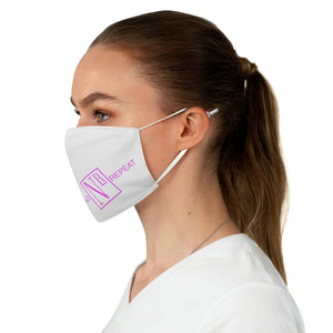 No Repeat Pink Fabric Face Mask