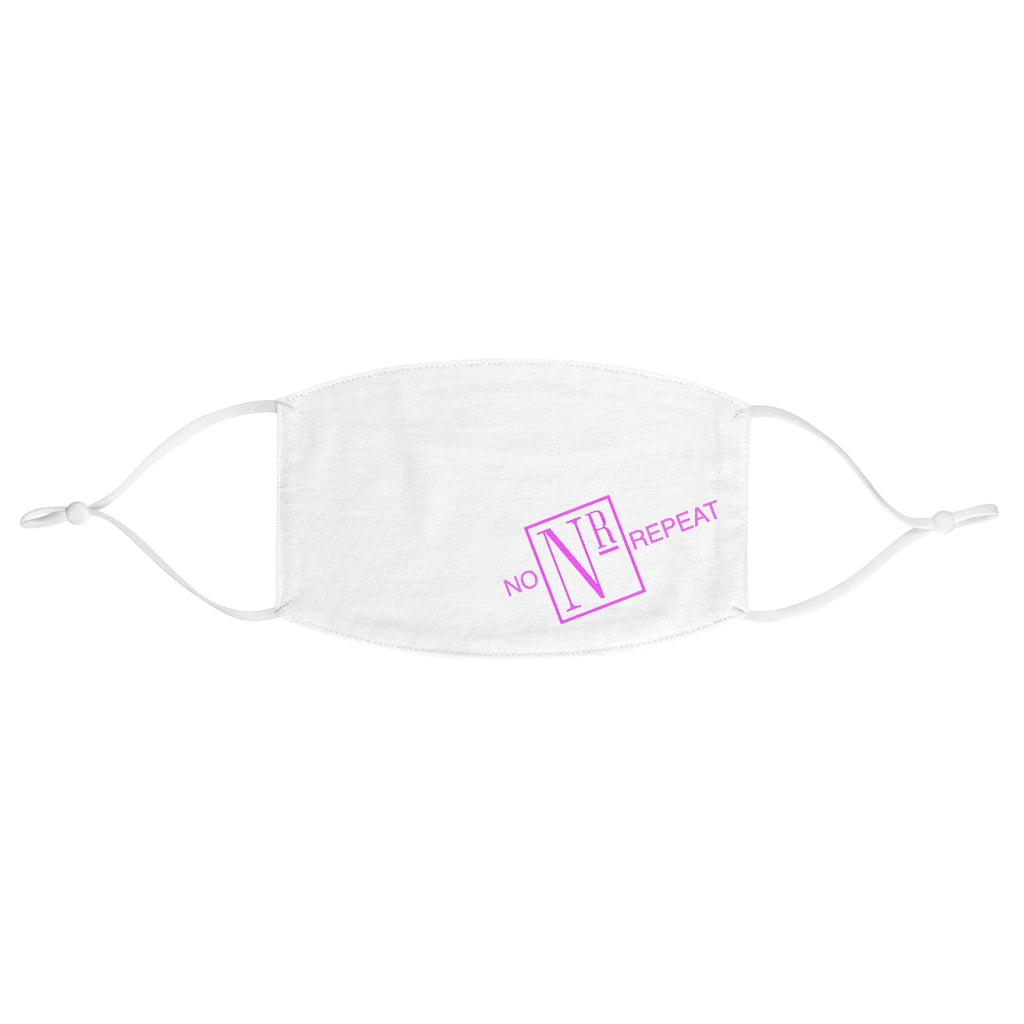 No Repeat Pink Fabric Face Mask