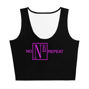 No Repeat Pink Tank Crop Top