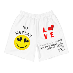 No Repeat "NRNL" White Shorts