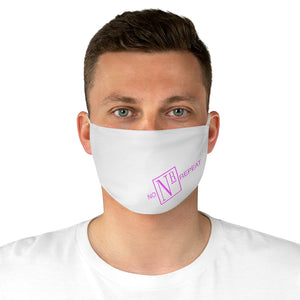 No Repeat Pink Fabric Face Mask