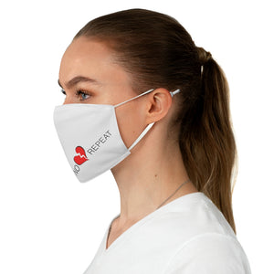 NR Broken Heart Fabric Face Mask